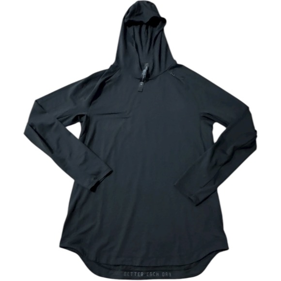 Lululemon Drysense Hoodie Mens Size M Black Activewear Training Top - Picture 1 of 9